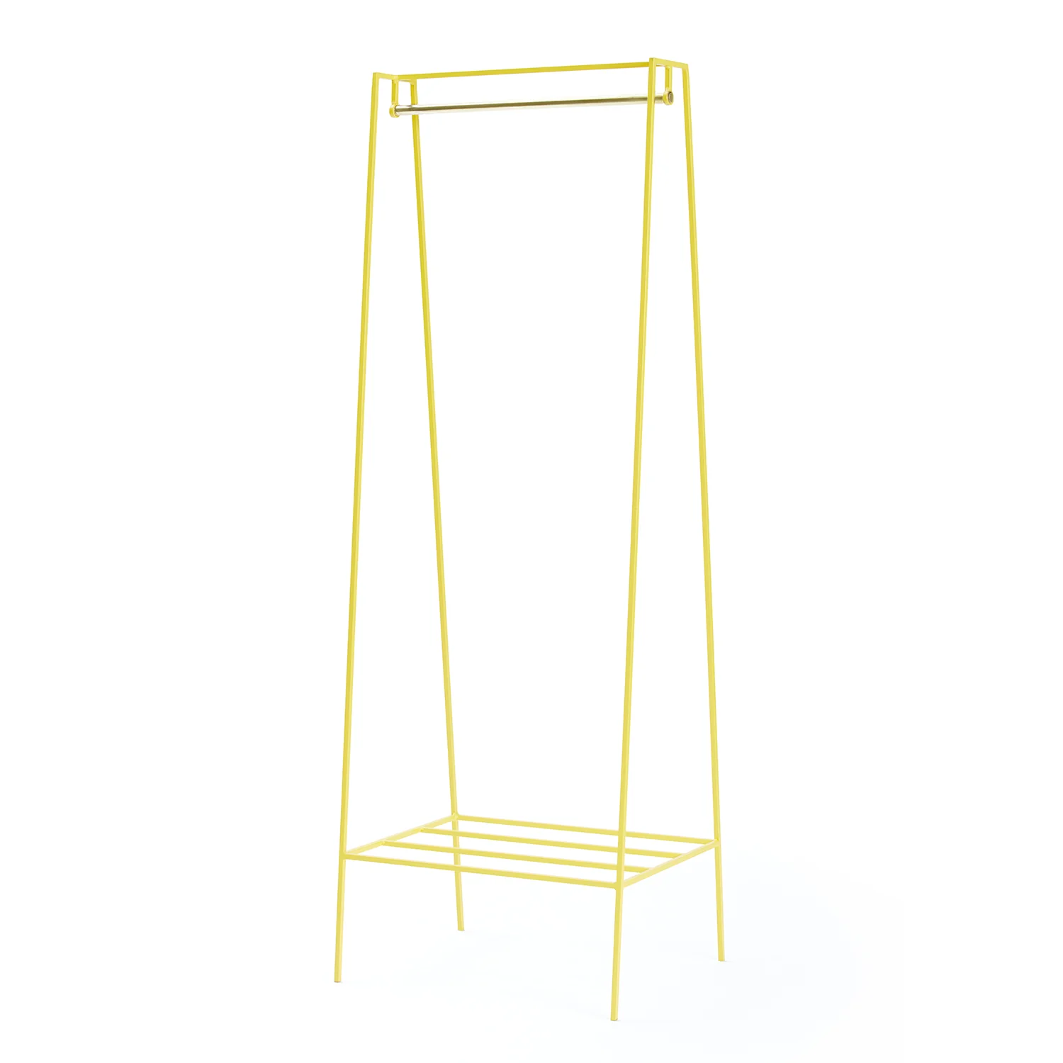 A' Clothes Rail - Brass Pole - Image 3