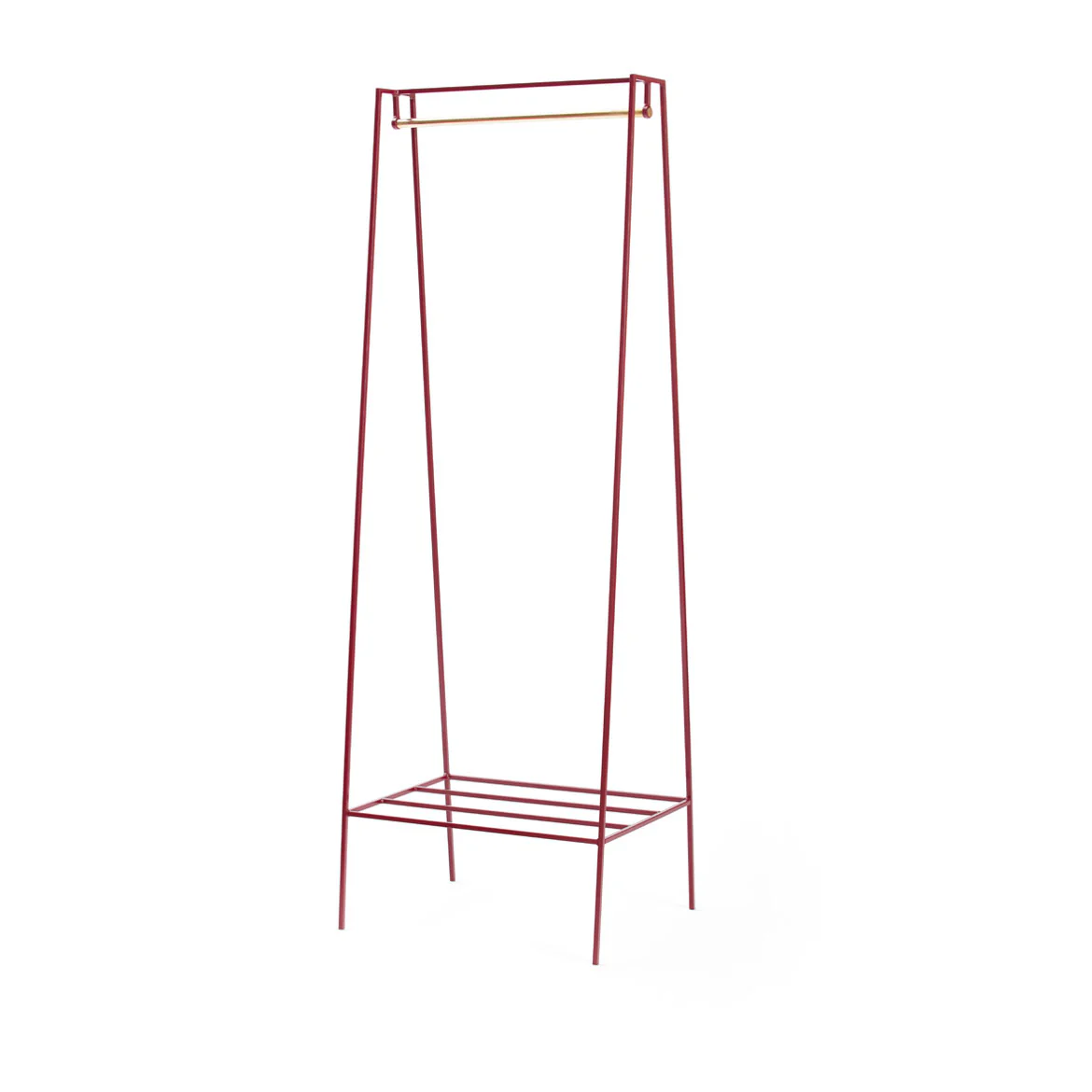 A' Clothes Rail - Brass Pole - Image 4