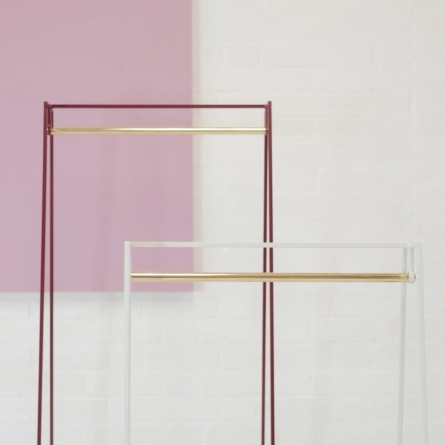 A' Clothes Rail - Brass Pole - Image 5