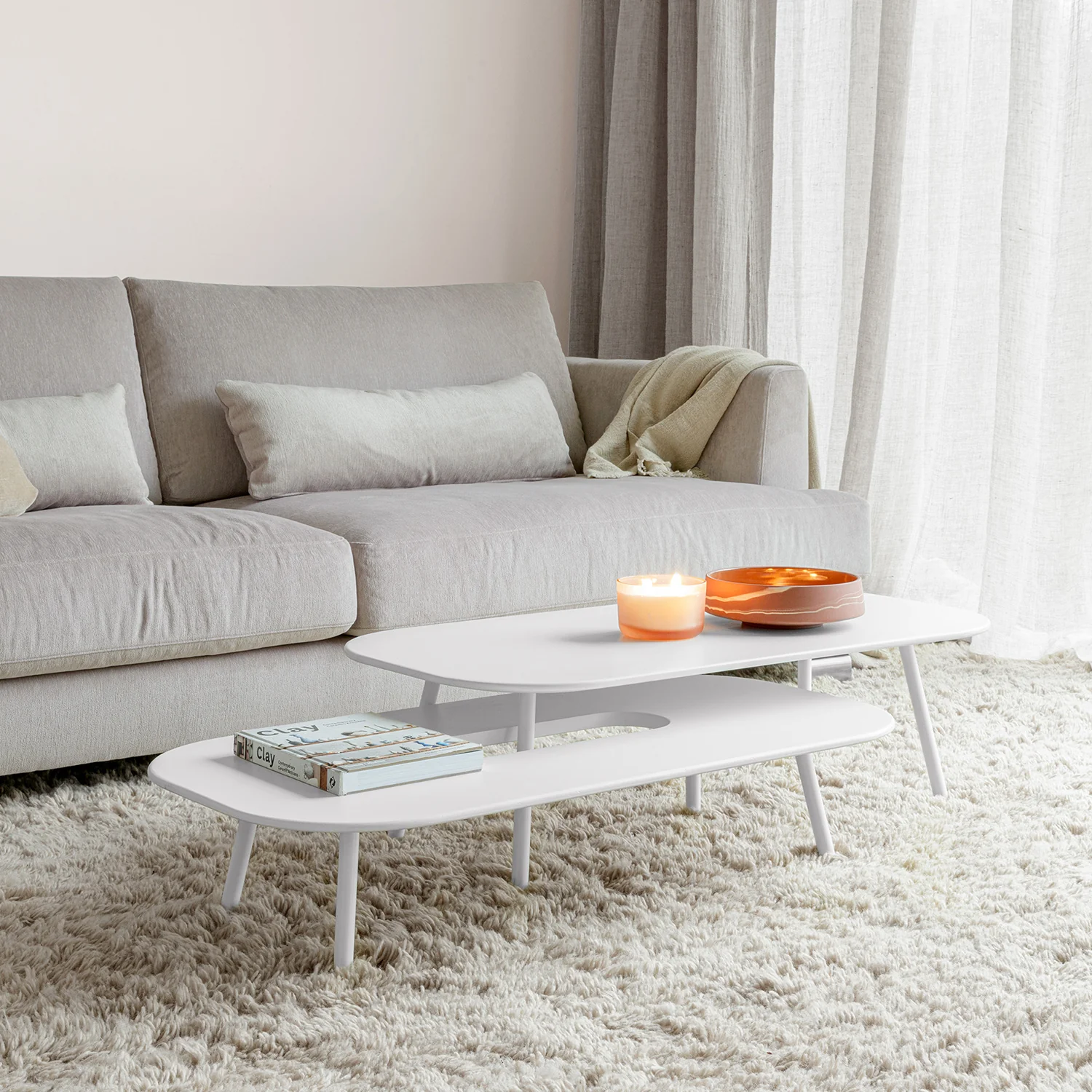 Brandon 3 Seater Sofa, Linen - Image 3