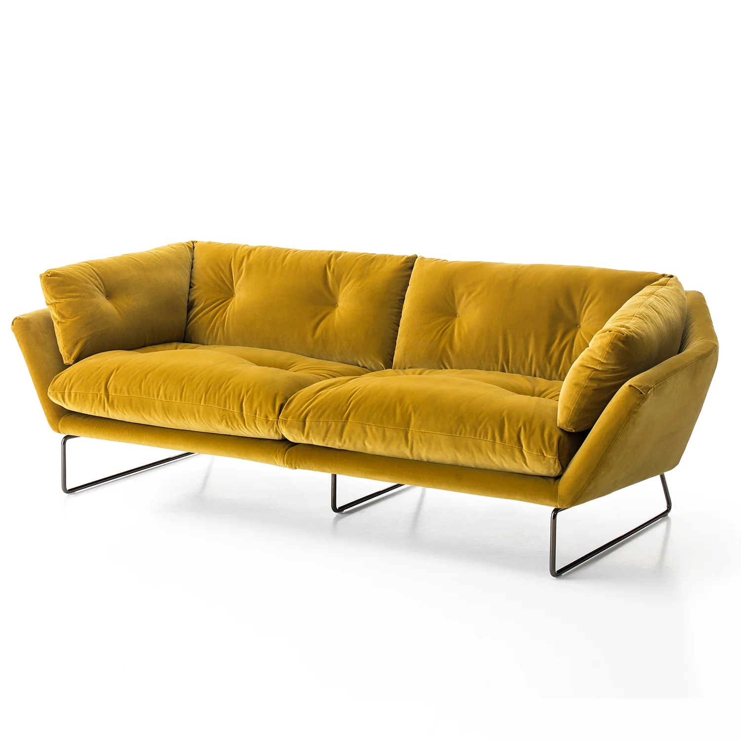 New York Suite 3-Seater Sofa, Velvet - Image 3