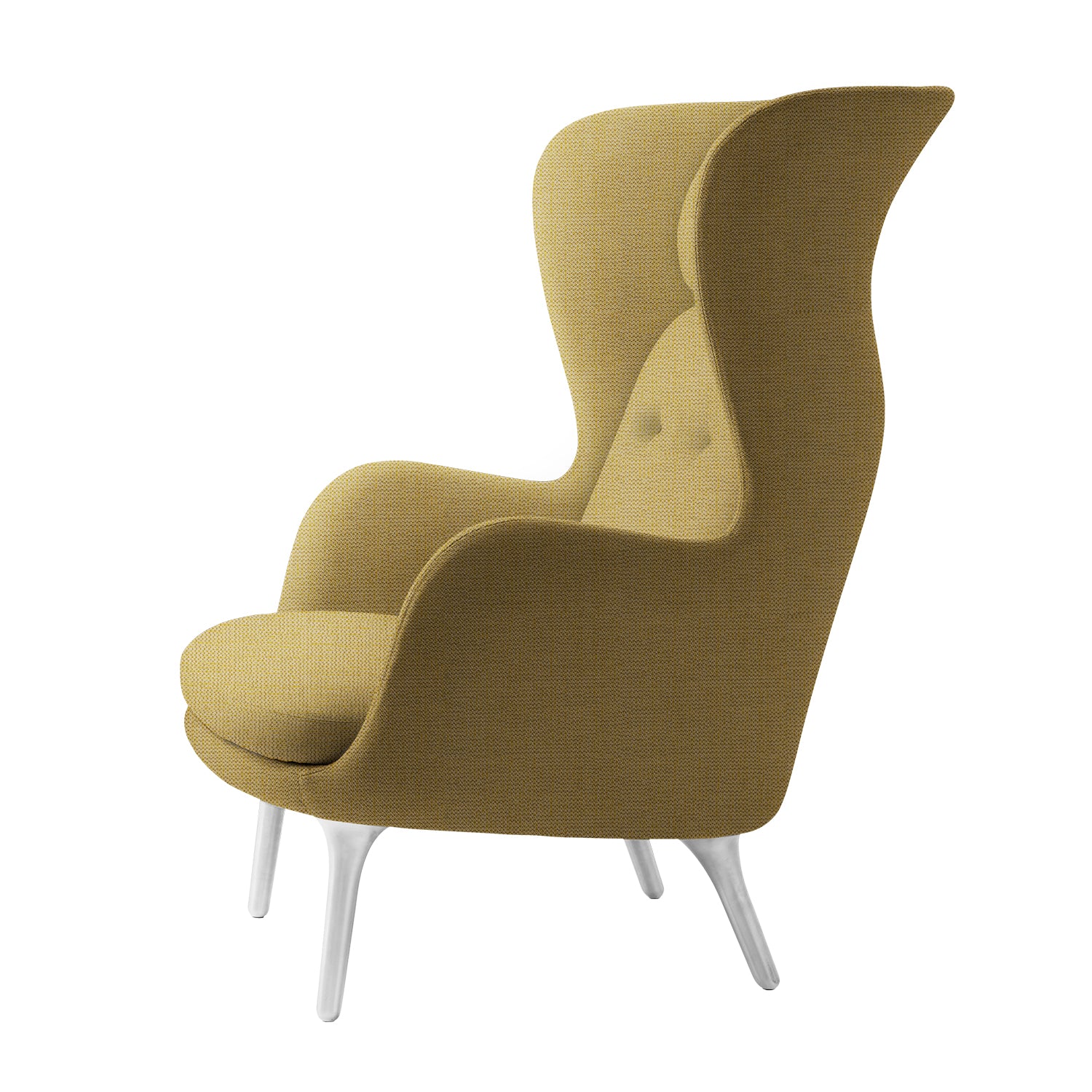 Ro Easy Armchair - Brushed Aluminium - Image 3