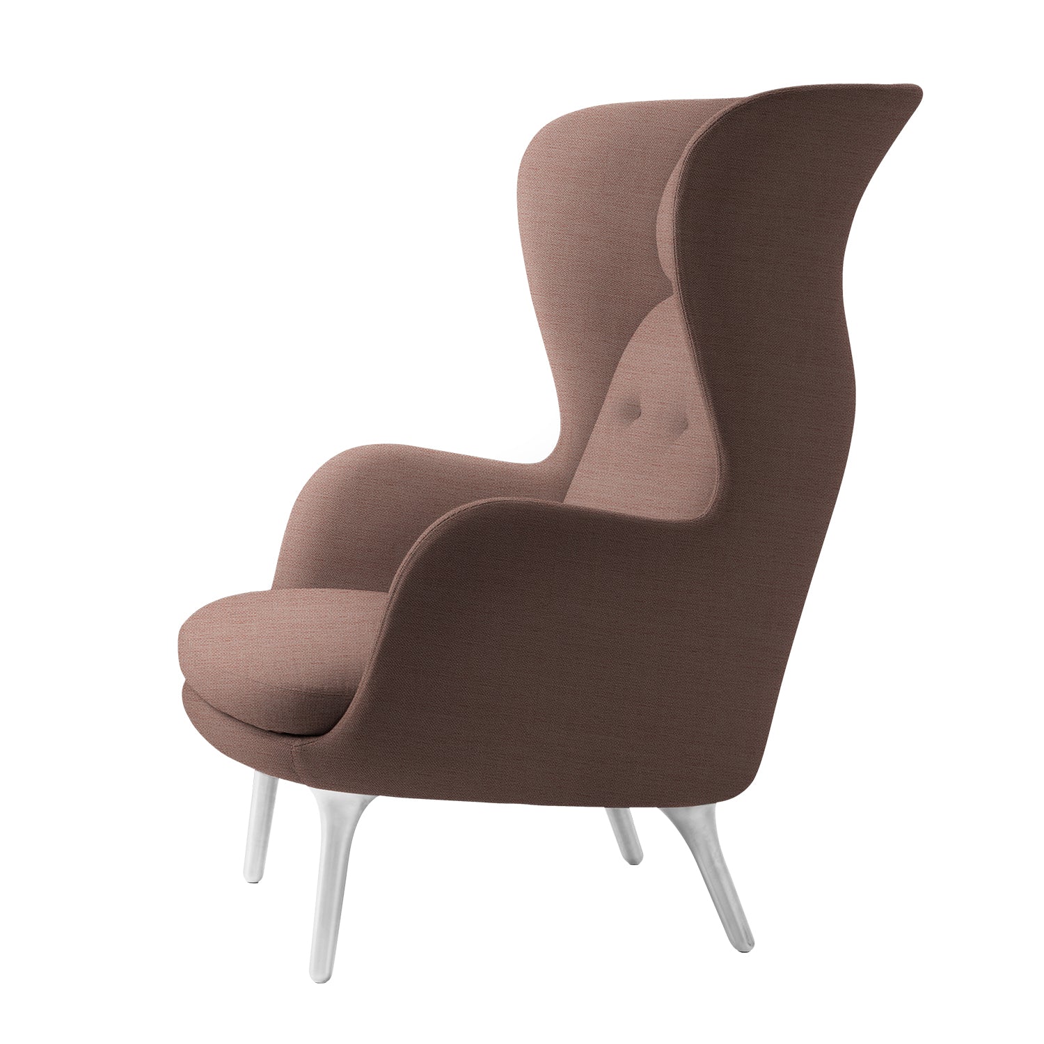 Ro Easy Armchair - Brushed Aluminium - Image 4