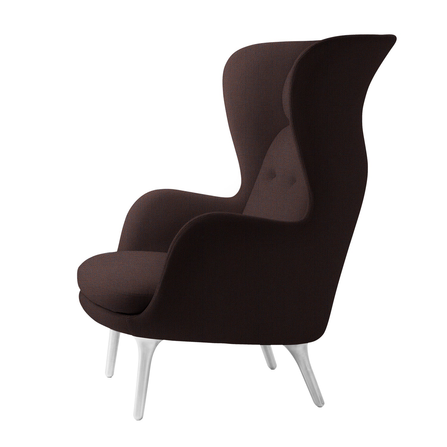 Ro Easy Armchair - Brushed Aluminium - Image 5