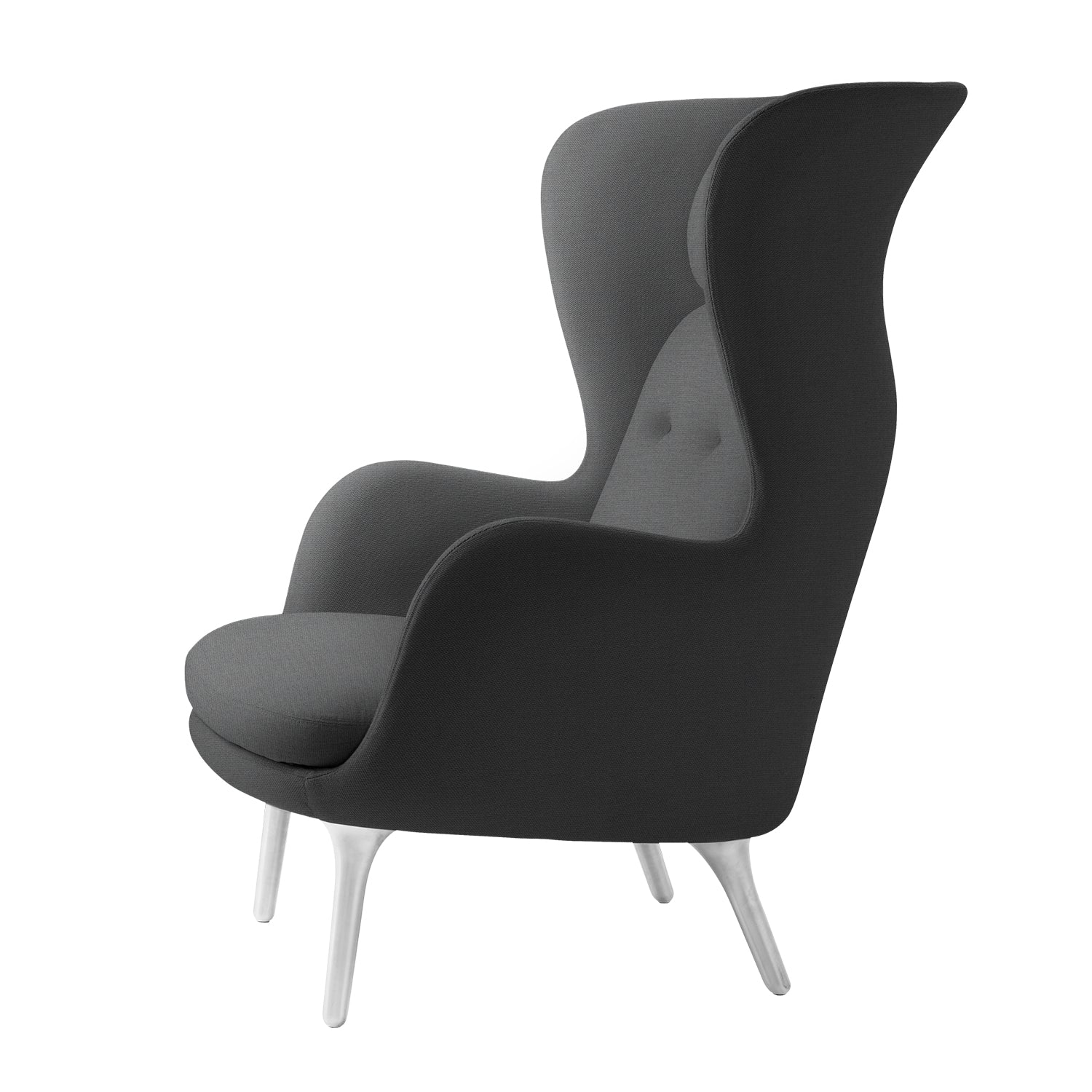 Ro Easy Armchair - Brushed Aluminium - Image 6