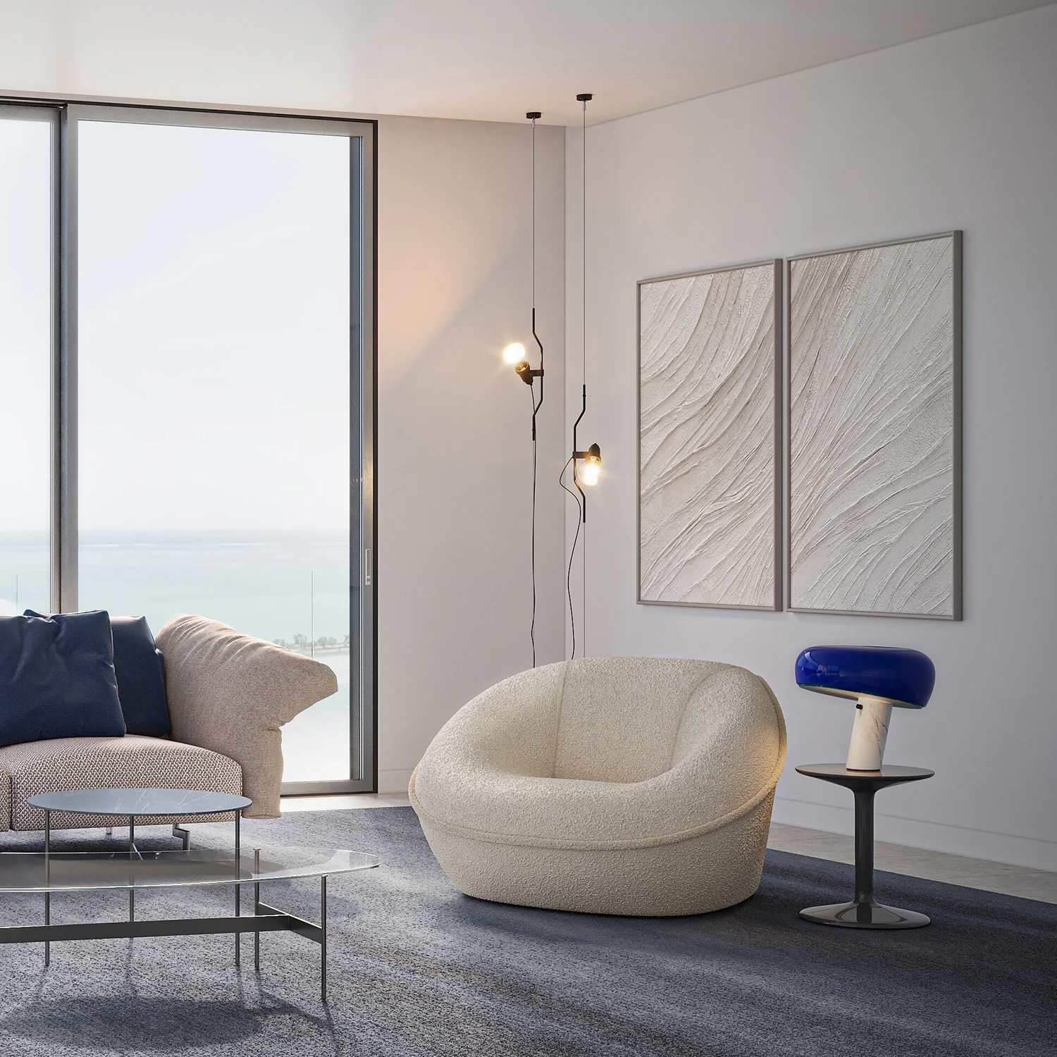 Snoopy Table Lamp, Blue - Image 5